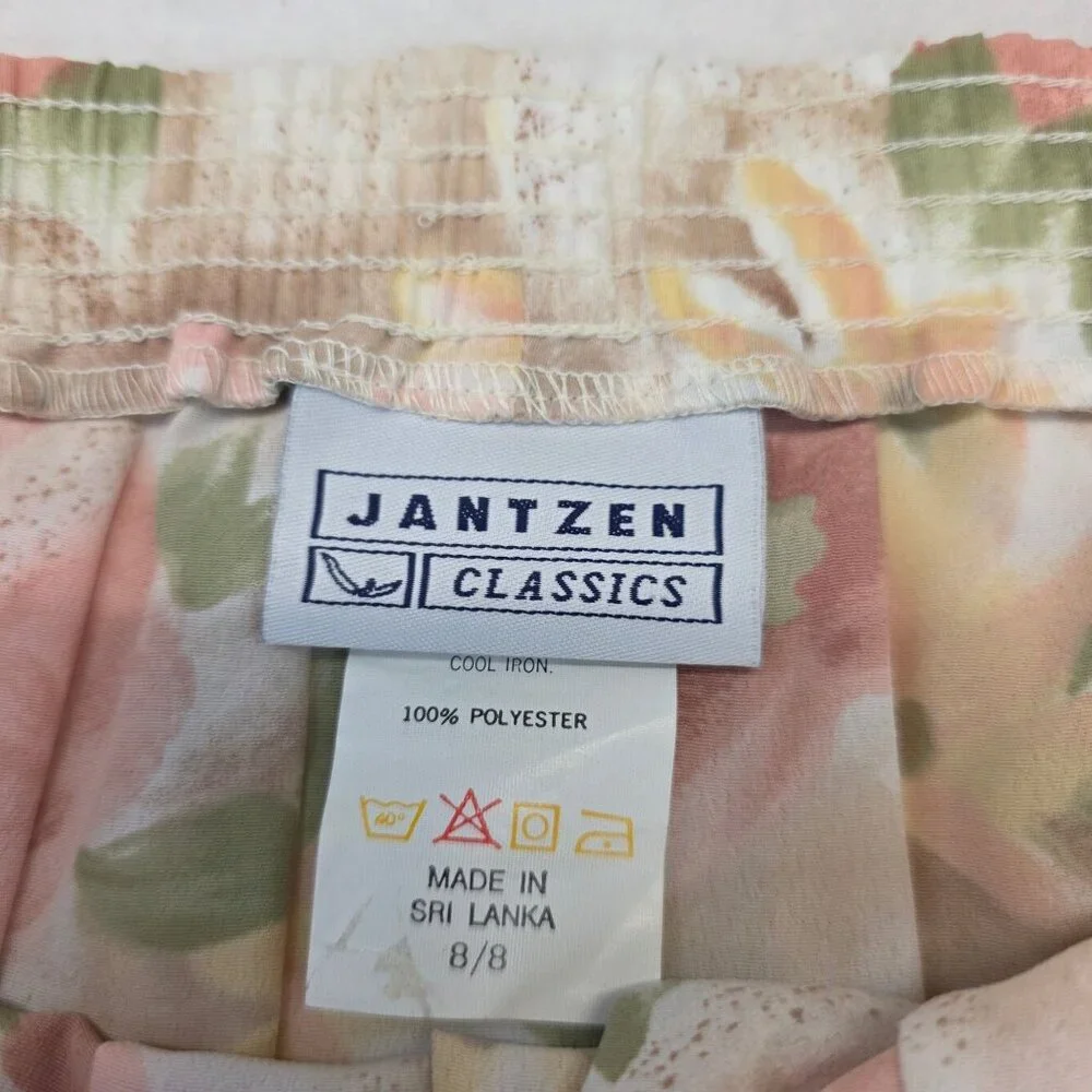 Vintage Jantzen Floral Pleated Skirt 8 Multi Romantic Fairycore Cottagecore 90s - Picture 6 of 8